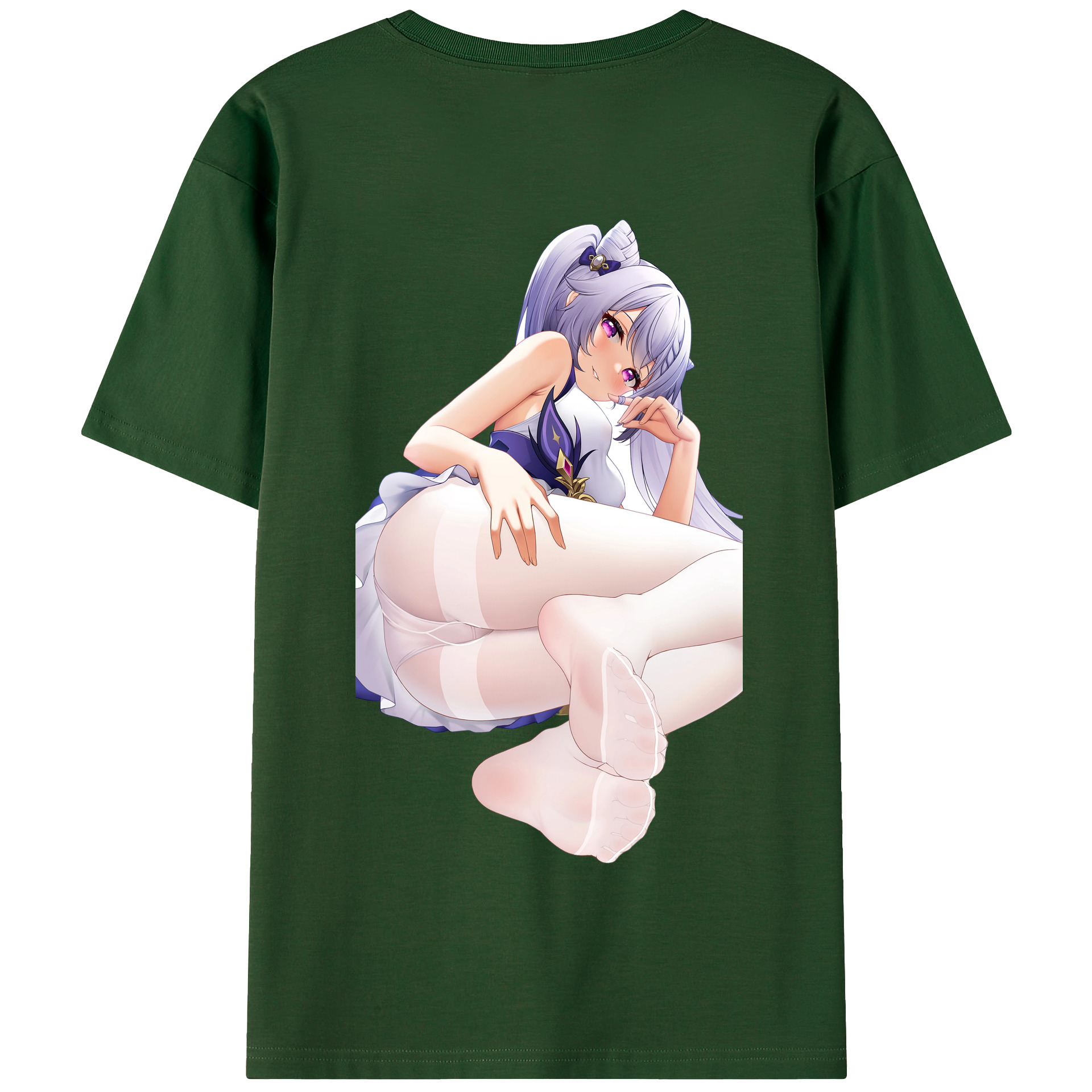 げんし神 刻晴 こくせい genshin Kokusei 綿100％半袖Tシャツ（背面プリント）